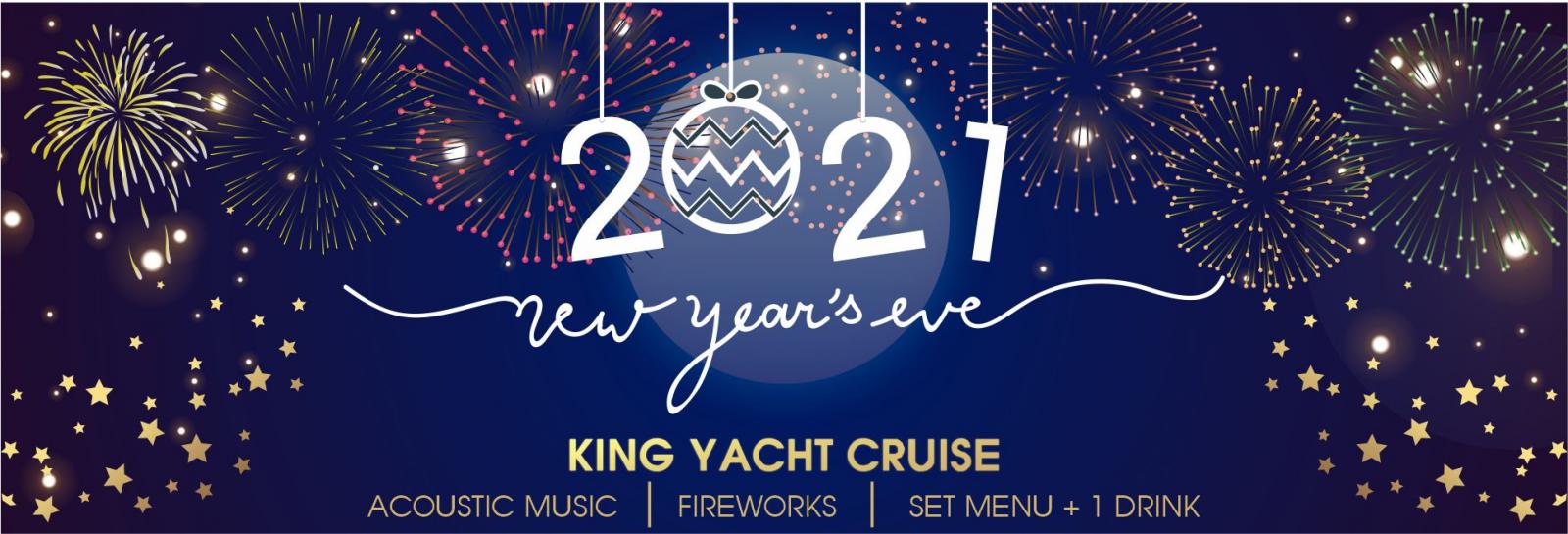 ngăm pháo hoa đón năm mới 2021 trên du thuyền KingYacht